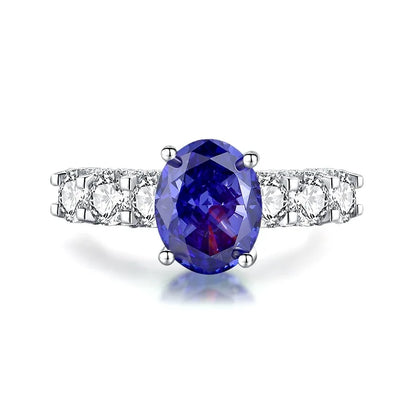 Bague de marque MuShan en argent sterling 925 avec diamant haut carbone (HCD) pour femme, plaquée rhodium, bijou de joaillerie