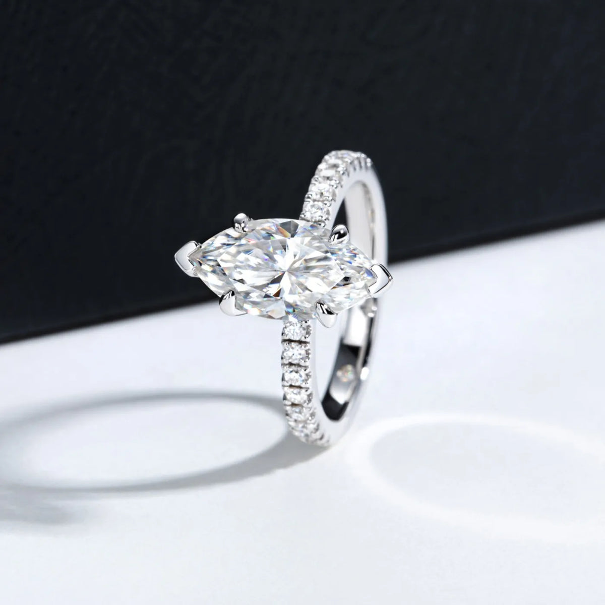 MUHAN Luxury Jewelry  925 Sterling Silver Ring Wedding Band  Women GRA Certificate Moissanite Diamond Rings D Color Fine Jewelry