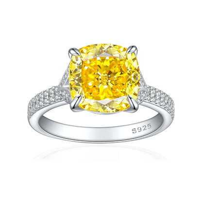 Anillo de plata de ley 925 de MuShan Jewelry, alianza de boda, diamante de alto carbono, regalo para mejor amiga, regalo para novia, anillos para mujer, joyería fina