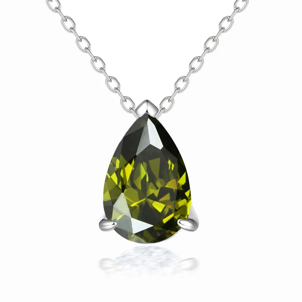 Collar de plata de ley 925 de la marca MuShan con circonita 7A, joya clásica para fiestas de novias, baño de oro auténtico, colgante de joyería premium para mujer