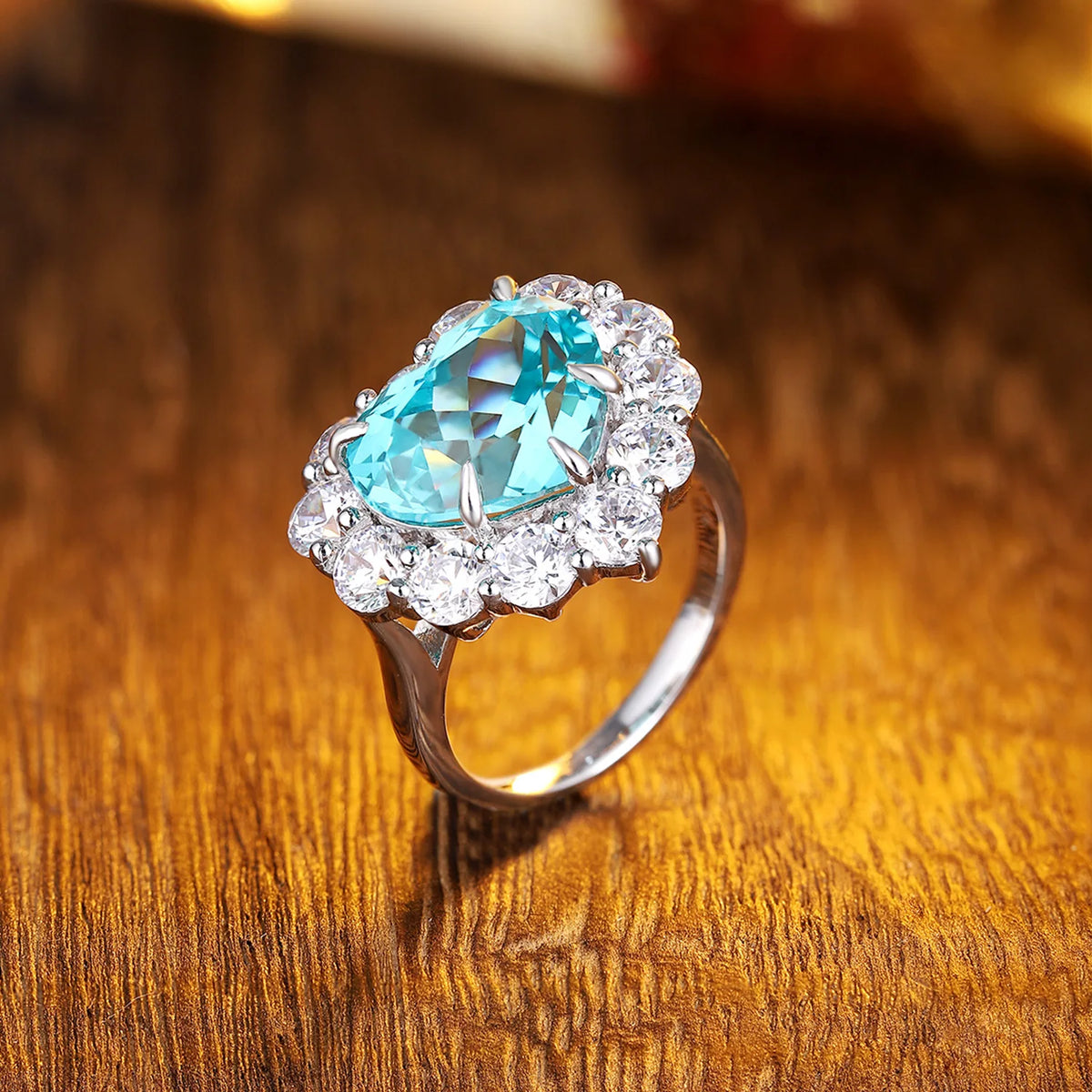 MUSHAN Custom Jewelry 925 Sterling Silver Ring Lab Red Emerald Marquise Modern Ring for Women 18K Gold Plated Anniversary Ring