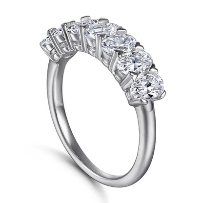 Anillo de plata de ley 925 marca MuShan con circonita cúbica 5A estilo princesa para niñas, joyería fina chapada en rodio