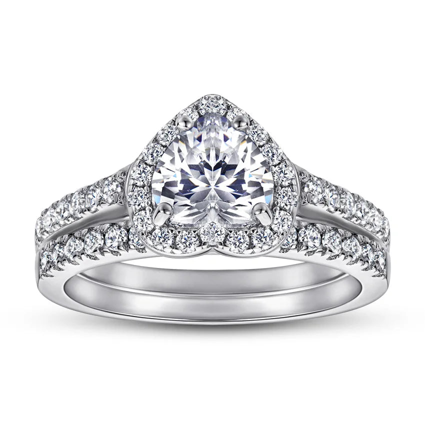 MuShan Jewelry 925 Sterling Silver Simple Engagement Ring 7A Cubic Zirconia Rings Bands Anniversary Rings Bands  Women Gift