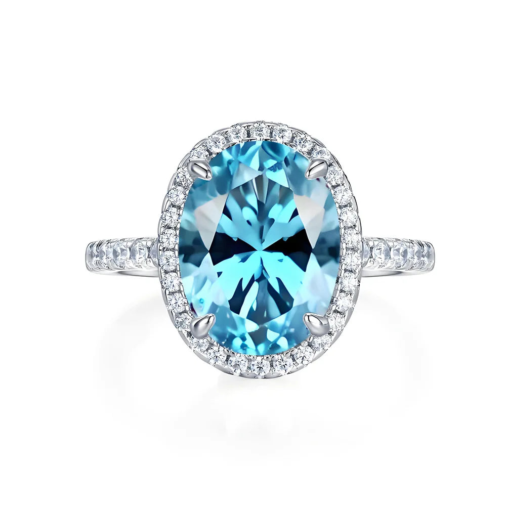MuShan Jewelry 925 Sterling Silver Ring Wedding Band High Carbon Diamond Party Cocktail Valentine Gift Women Rings Fine Jewelry