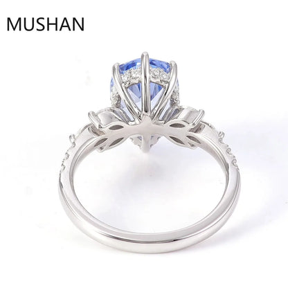 MUSHAN Luxury Custom 14K 18K Gold Rings Band Jewelry With Moissanite Diamond Lab Grown Gemstones Diamond Wedding Ring For Women