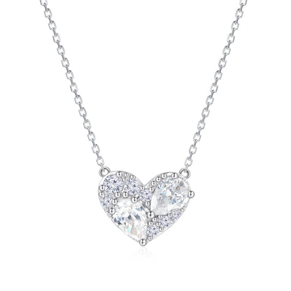 MuShan Brand Jewelry 925 Sterling Silver Necklace Zircon 7A Lariat Anniversary for Her 18K Gold Plated Premium Jewelry Pendant