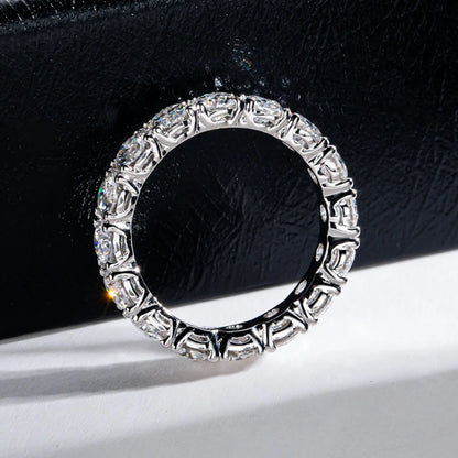 MUHAN Luxury Jewelry  925 Sterling Silver Ring Wedding Band  Women GRA Certificate Moissanite Diamond Rings D Color Fine Jewelry