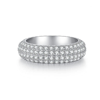 MuShan Designer Jewelry 925 Sterling Silver Ring Zircon 7A Grade Pear Daytime for Women 18K Gold Plated Fine Jewelry Rings