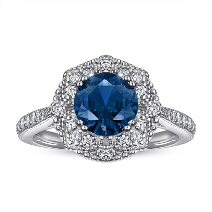 MuShan Jewelry 925 Sterling Silver Rings Bands Rings Bands Ring 7A Cubic Zirconia Valentine Rings Bands Engagement  Women Gift