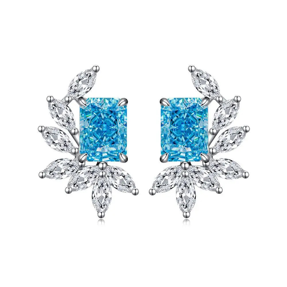 Boucles d'oreilles MuShan Jewelry en argent sterling 925, rubis de laboratoire, rondes, cadeau de luxe pour femme, plaquées or 18 carats, boucles d'oreilles anniversaire