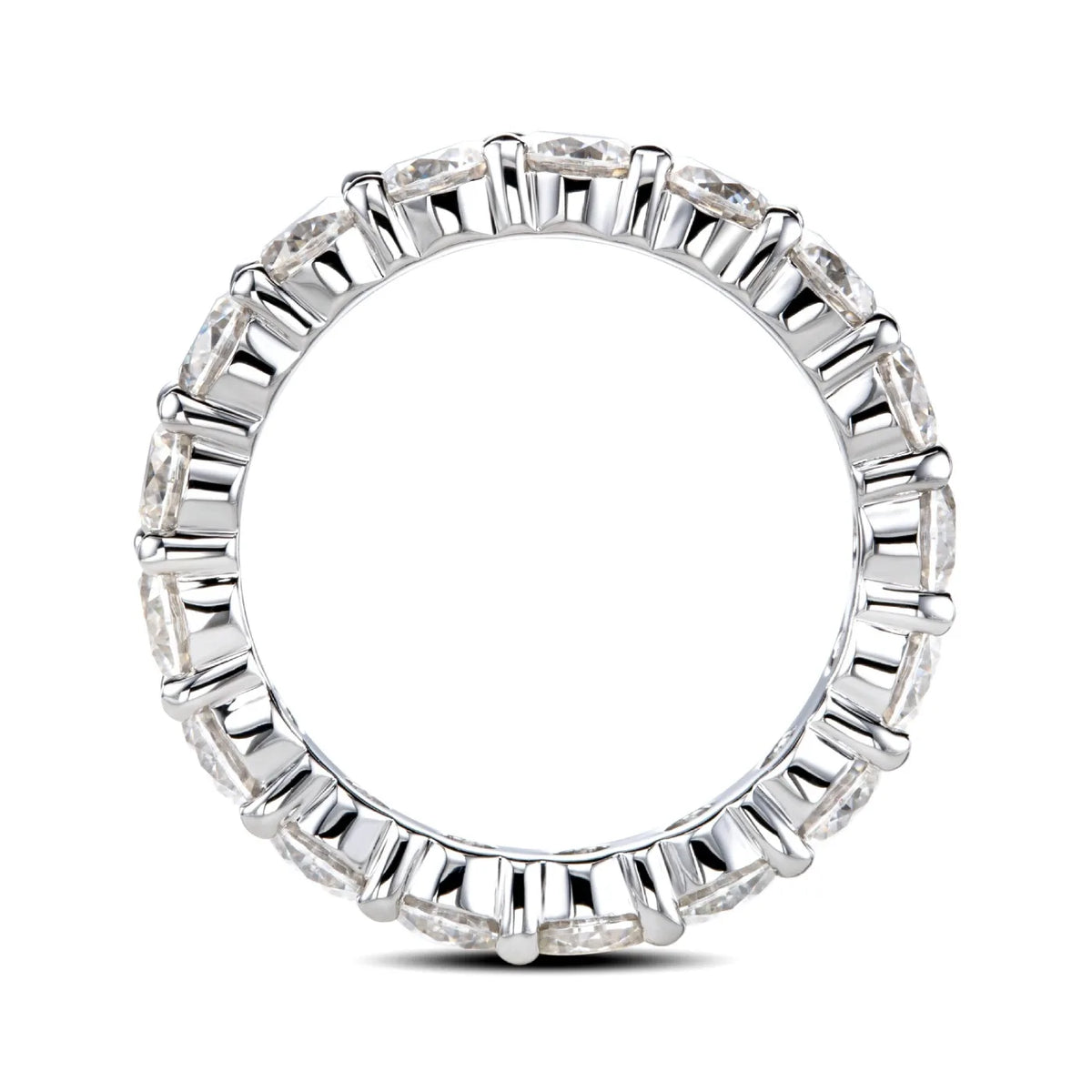 Bague de mariage en argent sterling 925 MUHAN Luxury Jewelry pour femme, bague en diamant moissanite avec certificat GRA, couleur D, bijou raffiné