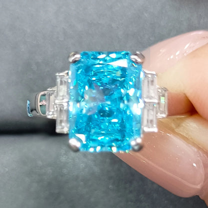 MuShan Jewelry 925 Sterling Silver Ring Wedding Band High Carbon Diamond Christmas Gift Romantic Style Women Rings Fine Jewelry