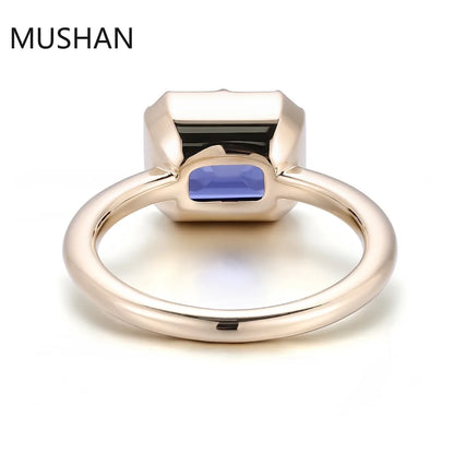 MUSHAN Luxury Custom 14K 18K Gold Rings Band Jewelry With Moissanite Diamond Lab Grown Gemstones Diamond Wedding Ring For Women