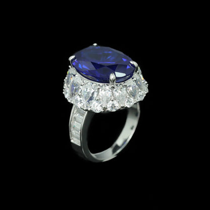 MuShan Jewelry 925 Sterling Silver Ring 5A CZ Gemstones High Carbon Diamond Designer Chic 925 Sterling Silver Rings Accessories