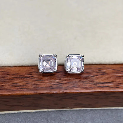 MuShan Jewelry 925 Sterling Silver Stud Earrings Dangle HCD Gemstones Valentine Gift Bachelorette Gift Women Earring Fine Jewelr