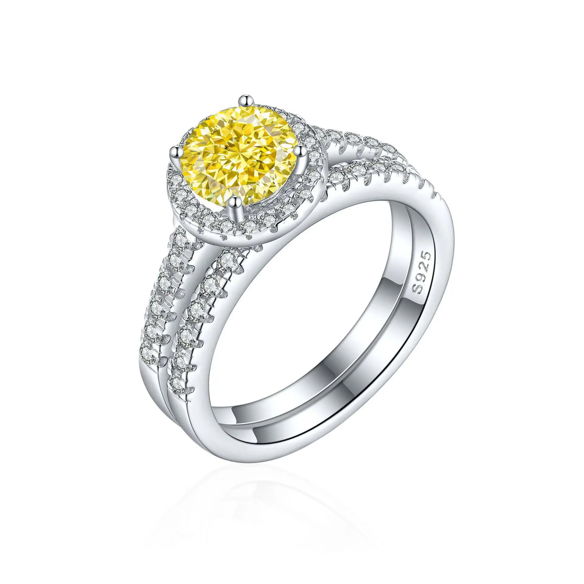 Bague de mariage MuShan Jewelry en argent sterling 925 avec diamant à haute teneur en carbone, cadeau de Noël, bijoux fins pour femmes
