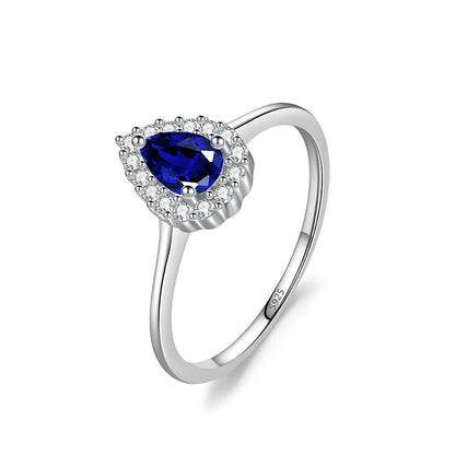 MuShan Jewelry 925 Sterling Silver Ring Wedding Band HCD Gemstones Christmas Gift Bachelorette Gift Women Rings Fine Jewelry