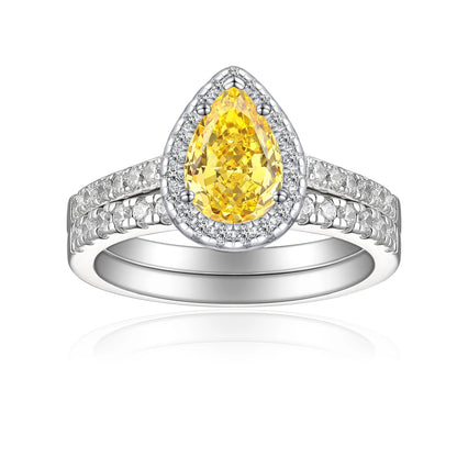 MuShan Jewelry 925 Sterling Silver Ring Wedding Band High Carbon Diamond Sister Gift Statement Jewelry Women Rings Fine Jewelry