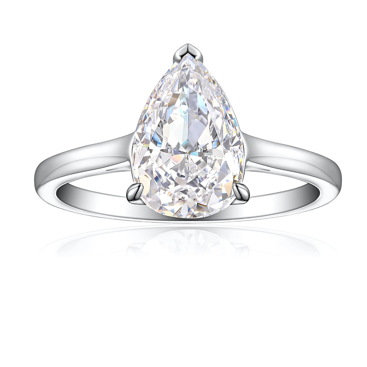 Bague de mariage MuShan Jewelry en argent sterling 925, style luxueux avec diamant à haute teneur en carbone, bijou élégant pour femme, joaillerie fine