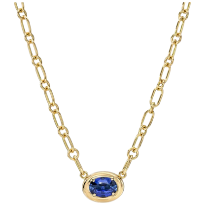 MUSHAN Bespoke Jewelry 925 Sterling Silver Chain Necklace Lab Grown Emerald Ruby Sapphire Gemstones Pendant Necklace for Women