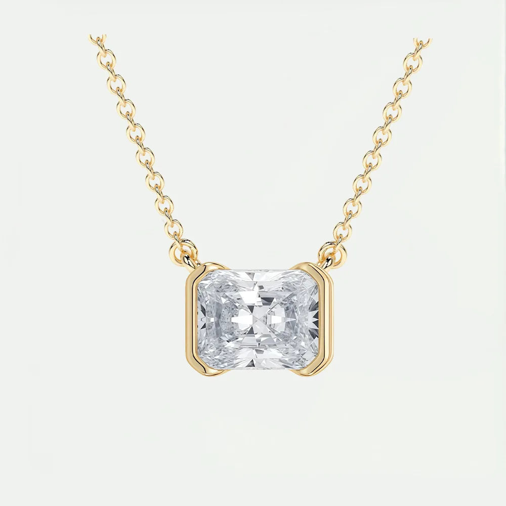 MUSHAN Bijoux sur mesure Collier en argent sterling 925 Moissanite couleur D VVS1 Pendentifs de luxe pour femme pour demande en mariage Diamant