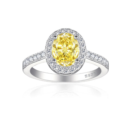 MuShan Jewelry 925 Sterling Silver Ring Wedding Band High Carbon Diamond Classic Style Glamorous Style Women Rings Fine Jewelry