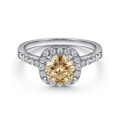 Bague MuShan en argent sterling 925, ornée de zircon de grade 7A, bijou fantaisie rayonnant plaqué or 18K pour femme