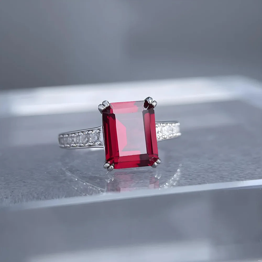 Bague de mariage MuShan Jewelry en argent sterling 925 avec diamant à haute teneur en carbone, cadeau pour demoiselle d'honneur, cadeau pour fille, bagues pour femmes, joaillerie fine