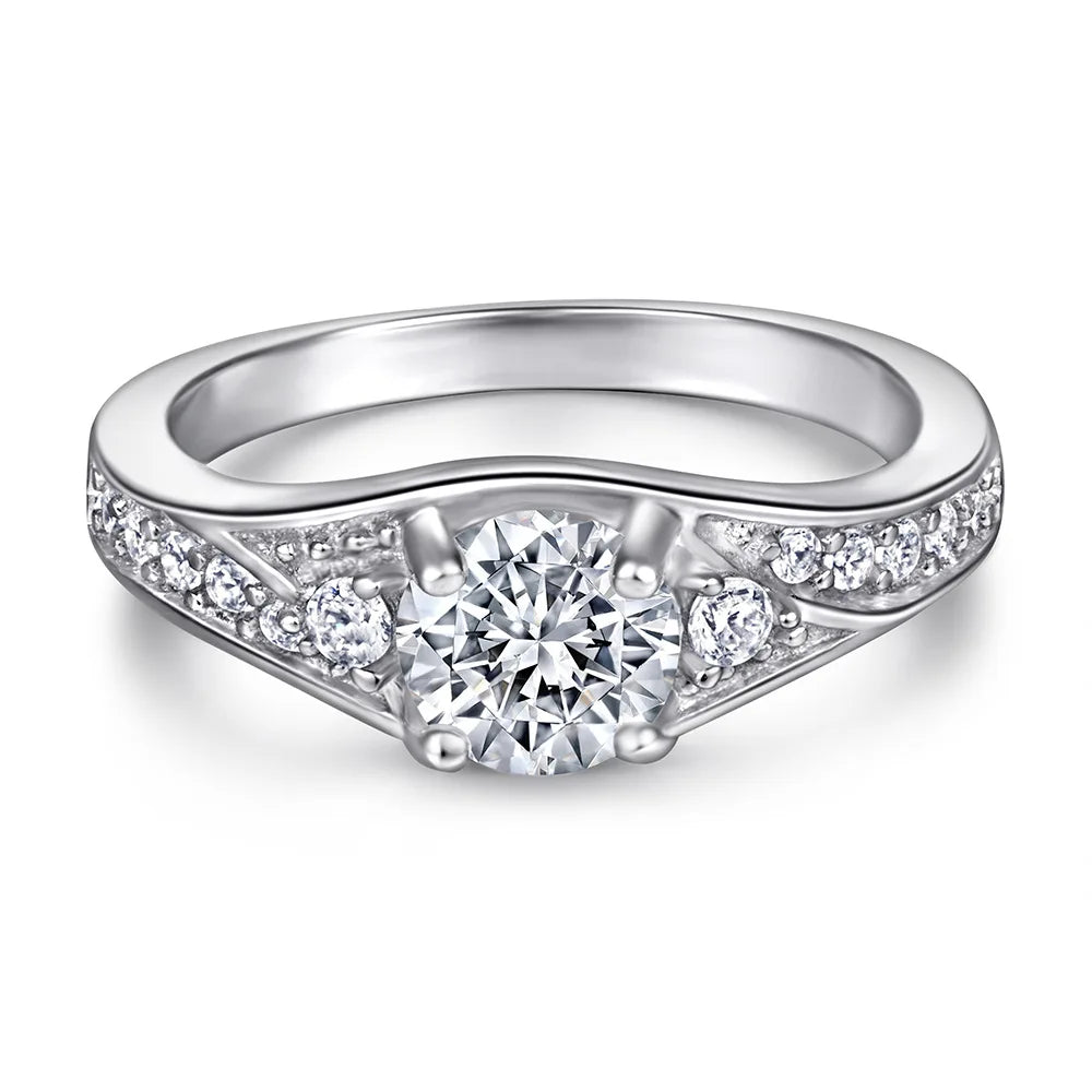Anillo de plata de ley 925 con circonita 7A corte cojín de MuShan Luxury Jewelry, chapado en oro auténtico de 18 quilates, joya fina para esposa, estilo de día