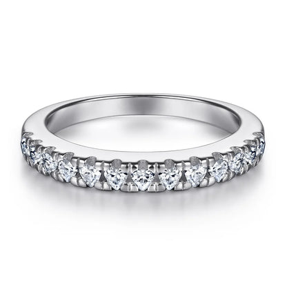 MuShan Jewelry 925 Sterling Silver Elegant Engagement Ring 5A Cubic Zirconia Rings Bands Anniversary Rings Bands  Women Gift
