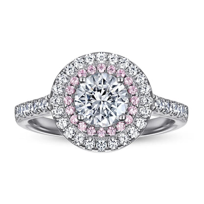 MuShan Jewelry 925 Sterling Silver Rings Bands Engagement Ring 5A Cubic Zirconia Premium Anniversary Rings Bands  Women Gift