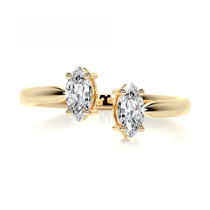 MuShan Brand Jewelry 925 Sterling Silver Rings VVS Moissanite Diamond Ring Ladies 18K Real Gold Plated MST Patent Jewellery