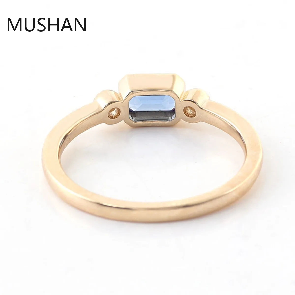 MUSHAN Luxury Custom 14K 18K Gold Rings Band Jewelry With Moissanite Diamond Lab Grown Gemstones Diamond Wedding Ring For Women