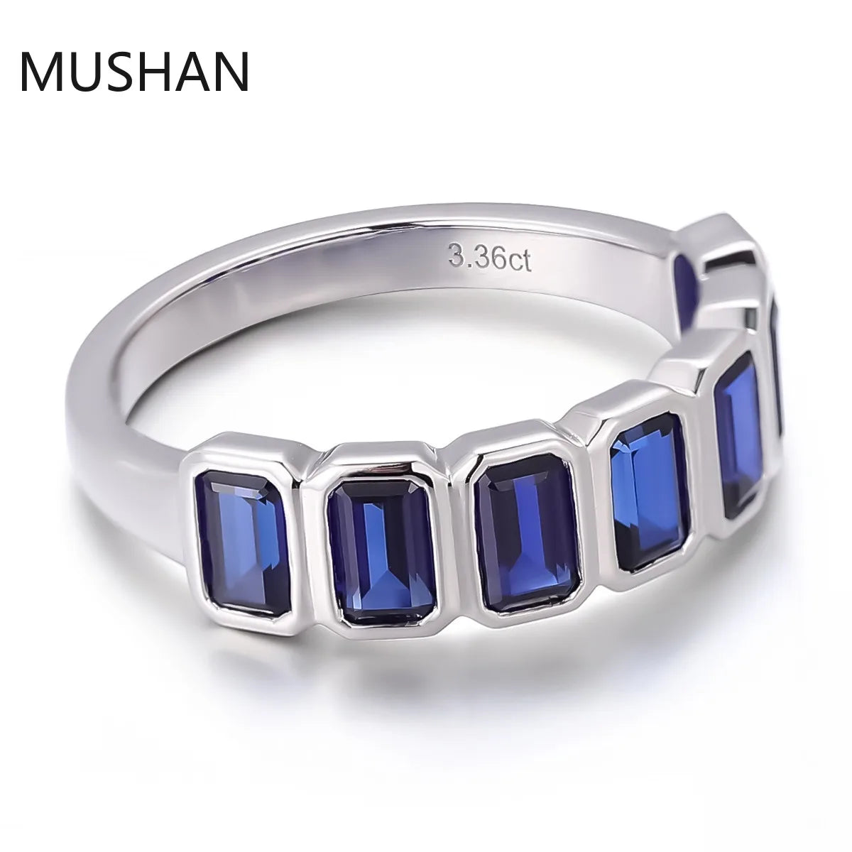 MUSHAN Luxury Custom 14K 18K Gold Rings Band Jewelry With Moissanite Diamond Lab Grown Gemstones Diamond Wedding Ring For Women