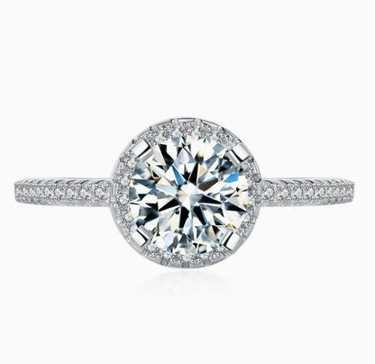 Anillos de plata de ley 925 MUSHAN Jewelry para mujer, alianzas de boda con diamante de moissanita, con certificado GRA, joyería fina