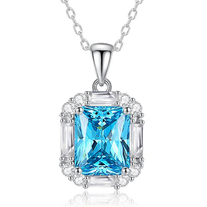 Collar de plata de ley 925 con inicial de circonita 7A de la marca MuShan, joyería de alta calidad bañada en rodio para oficina, regalo para esposa.
