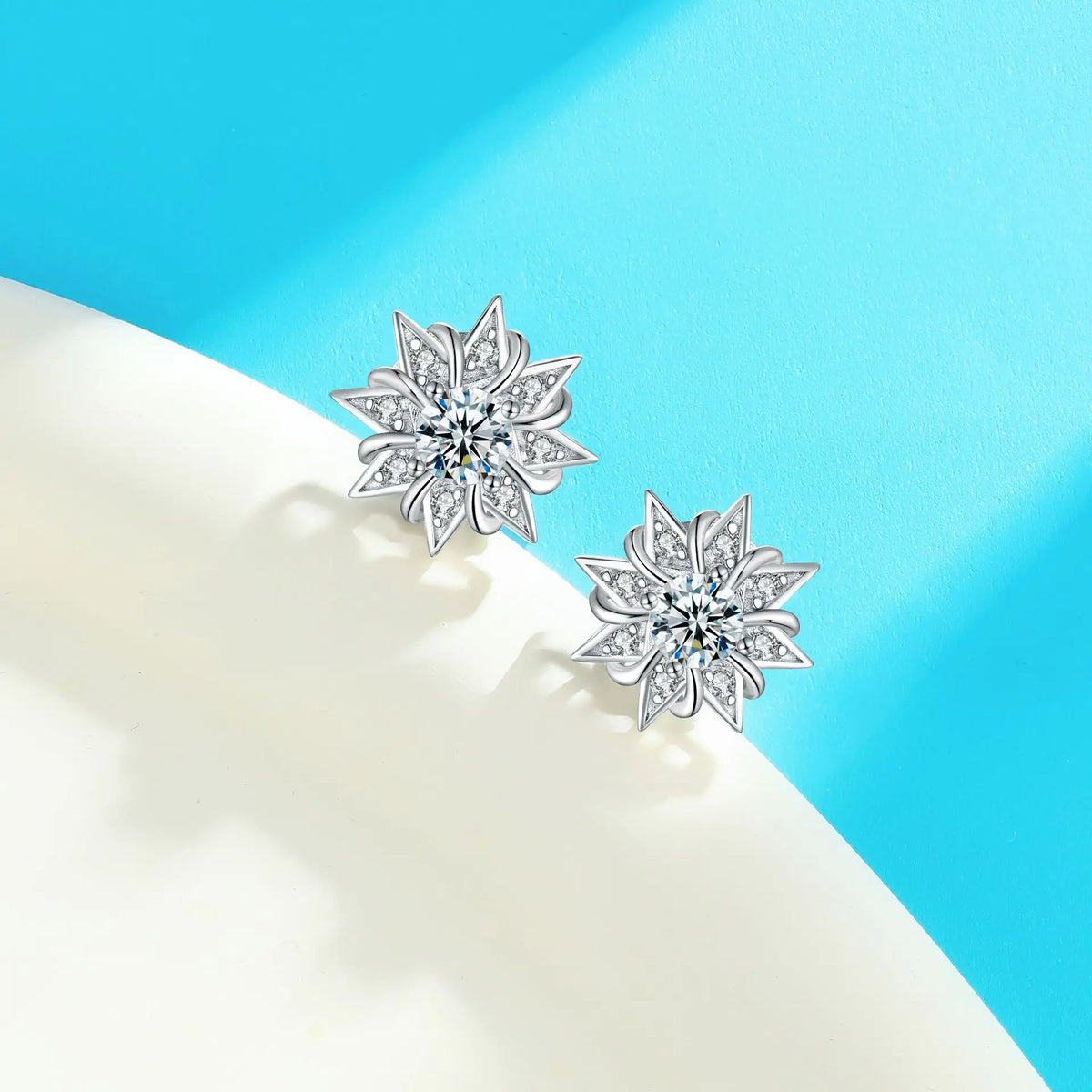 MuShan Luxury Jewelry 925 Sterling Silver Earrings Cubic Zirconia 5A Hoop Statement for Her 18K Gold Plated Fine Jewelry Earring
