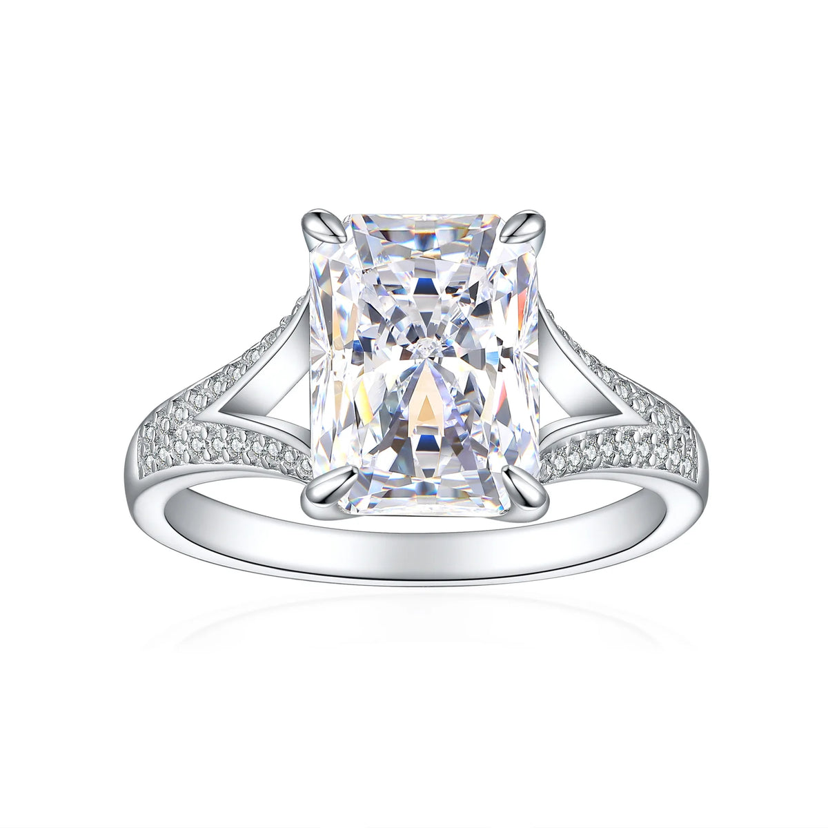 MuShan Jewelry 925 Sterling Silver Ring Wedding Band High Carbon Diamond Anniversary Gift Fine Jewelry Women Rings Fine Jewelry