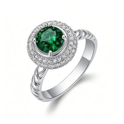 MUSHAN Custom Jewelry 925 Sterling Silver Ring Band 1ct Lab Grown Gemstones Ruby Emerald Sapphire Rings Jewelry
