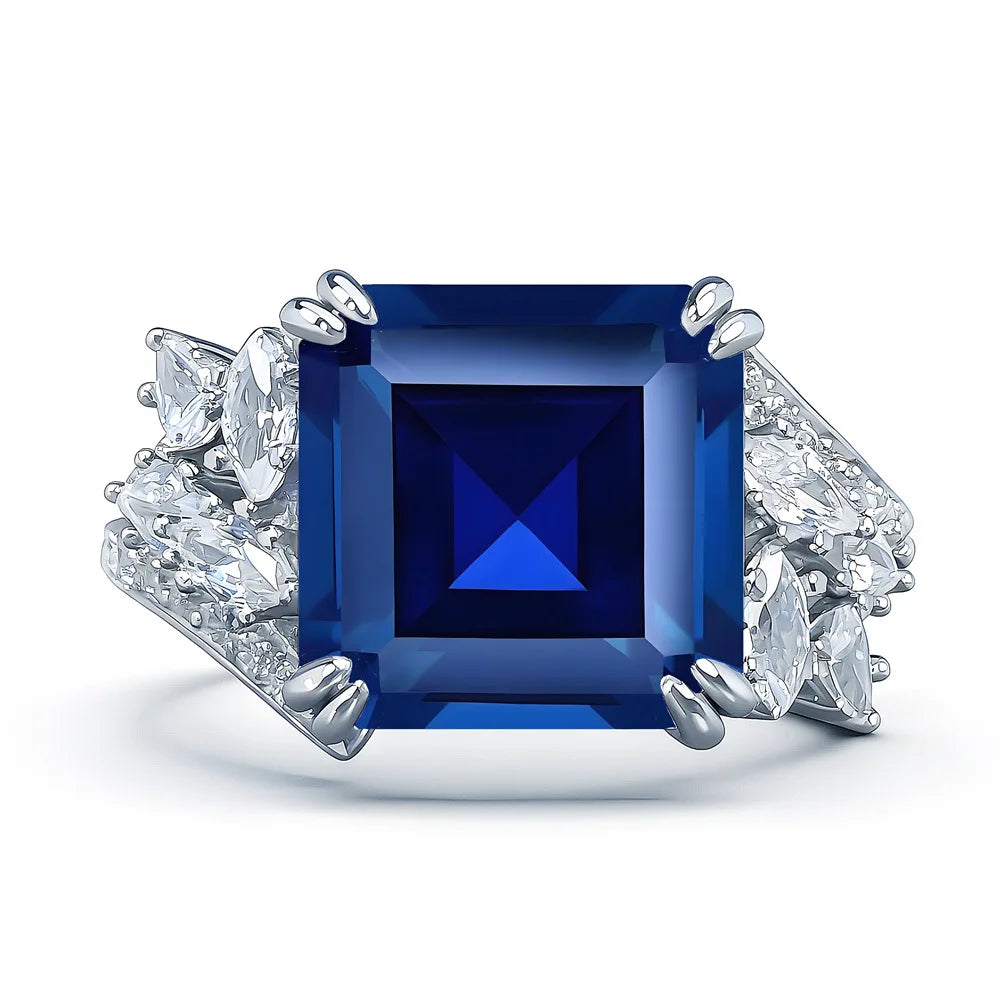 Anillo de boda de plata de ley 925 MuShan Jewelry, alianza con diamante de alto carbono, regalo de San Valentín para mujer, joyería fina