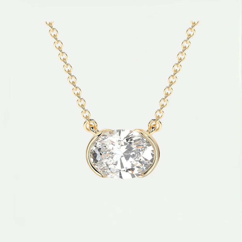 MUSHAN Bijoux sur mesure Collier en argent sterling 925 Moissanite couleur D VVS1 Pendentifs de luxe pour femme pour demande en mariage Diamant