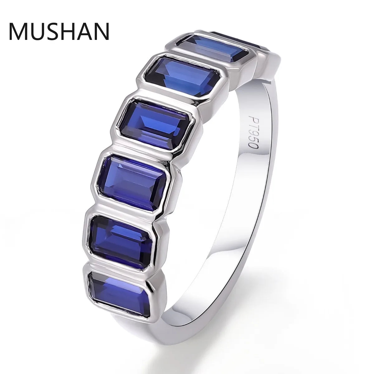 MUSHAN Luxury Custom 14K 18K Gold Rings Band Jewelry With Moissanite Diamond Lab Grown Gemstones Diamond Wedding Ring For Women
