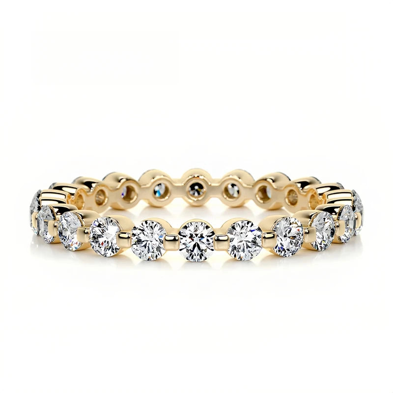 Bague en argent sterling 925 de la marque MuShan, bague en moissanite avec certificat GRA pour femme, plaquée or 18K, bagues brevetées MST GRA
