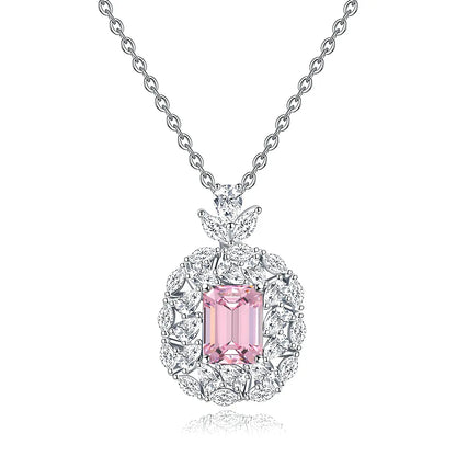 MuShan Luxury Jewelry 925 Sterling Silver Locket Pendant Moissanite Evening for Ladies Real Gold Plated MST Patent Non Tarnish