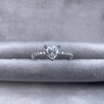 Anillo de plata de ley 925 MUSHAN Luxury Jewelry para mujer, con diamante de moissanita color D certificado por GRA, joyería fina.