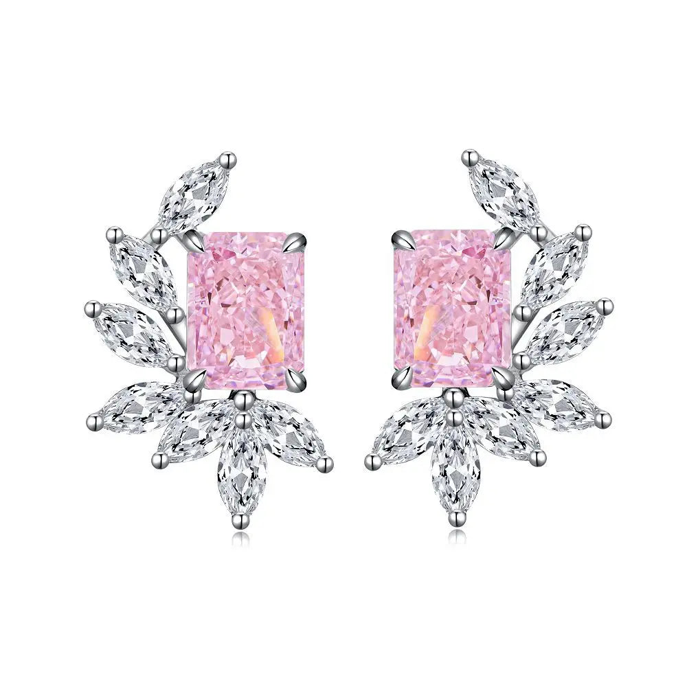 Boucles d'oreilles MuShan Jewelry en argent sterling 925, rubis de laboratoire, rondes, cadeau de luxe pour femme, plaquées or 18 carats, boucles d'oreilles anniversaire
