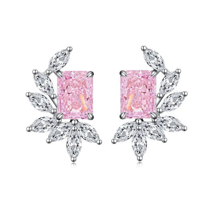 Boucles d'oreilles MuShan Jewelry en argent sterling 925, rubis de laboratoire, rondes, cadeau de luxe pour femme, plaquées or 18 carats, boucles d'oreilles anniversaire