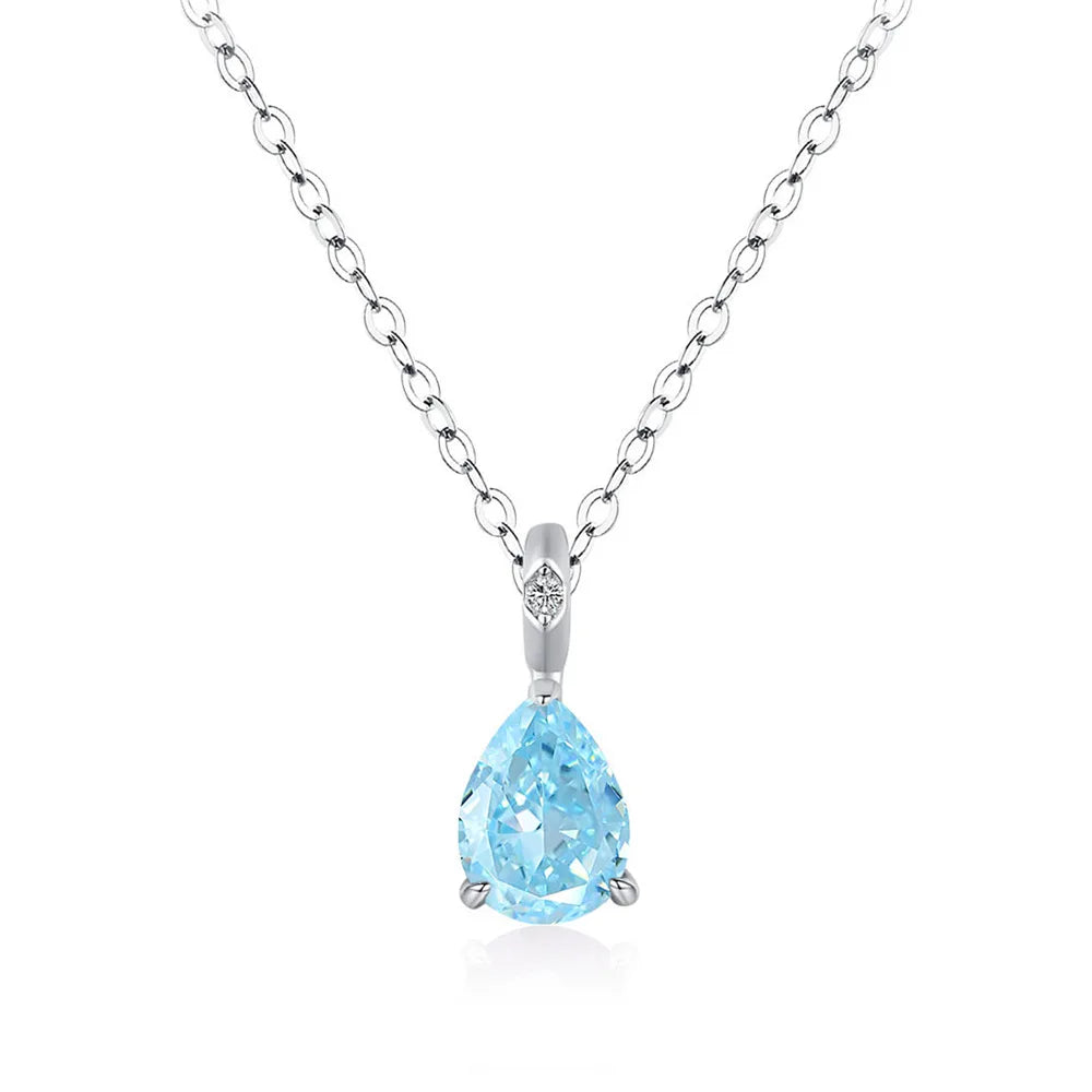 MuShan Jewelry 925 Sterling Silver Necklace Gold Chain HCD Diamonds Minimalist Style Statement Jewelry Women Necklaces Jewelry
