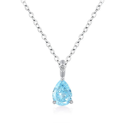 MuShan Jewelry 925 Sterling Silver Necklace Gold Chain HCD Diamonds Minimalist Style Statement Jewelry Women Necklaces Jewelry