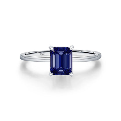 MuShan Designer Jewelry 925 Sterling Silver Ring Lab Grown Emerald Oval Modern Ring for Women 18K Gold Plated Anniversary Rings